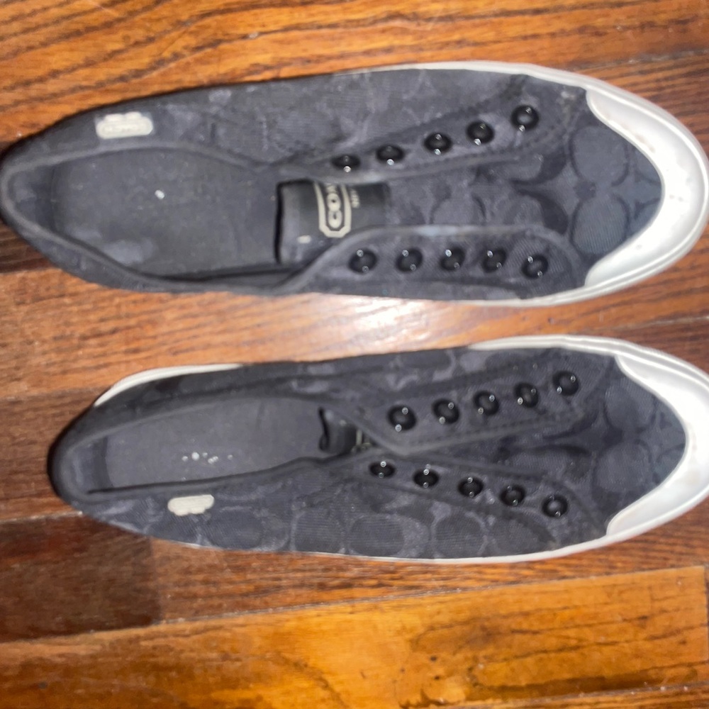 Coach Black Low-Top Sneakers Casual Style